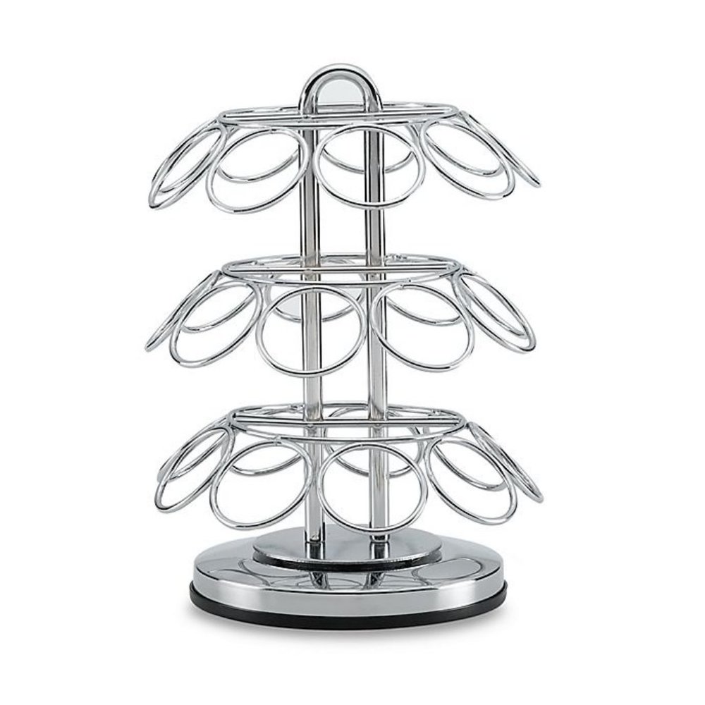 K Cup Carousel Holder with Lazy Susan Type Spinner